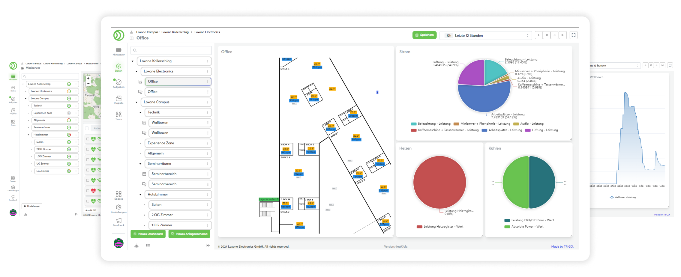 Screenshot der Exosphere Service-Schnittstelle